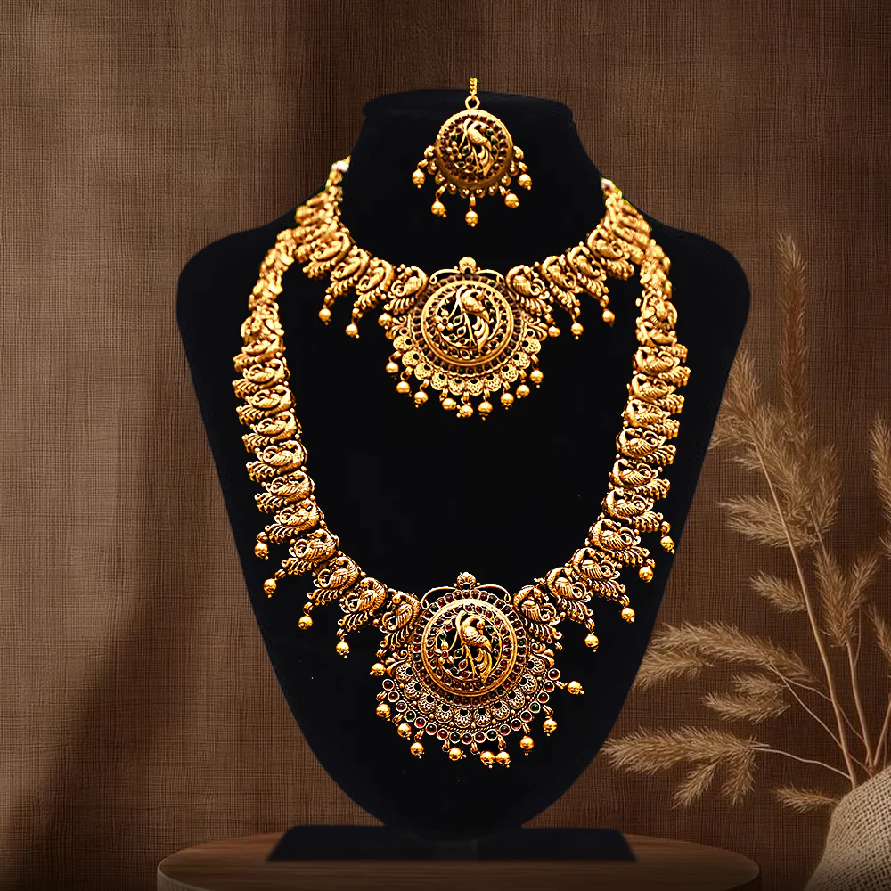 Temple and bridal gold jewellery sets